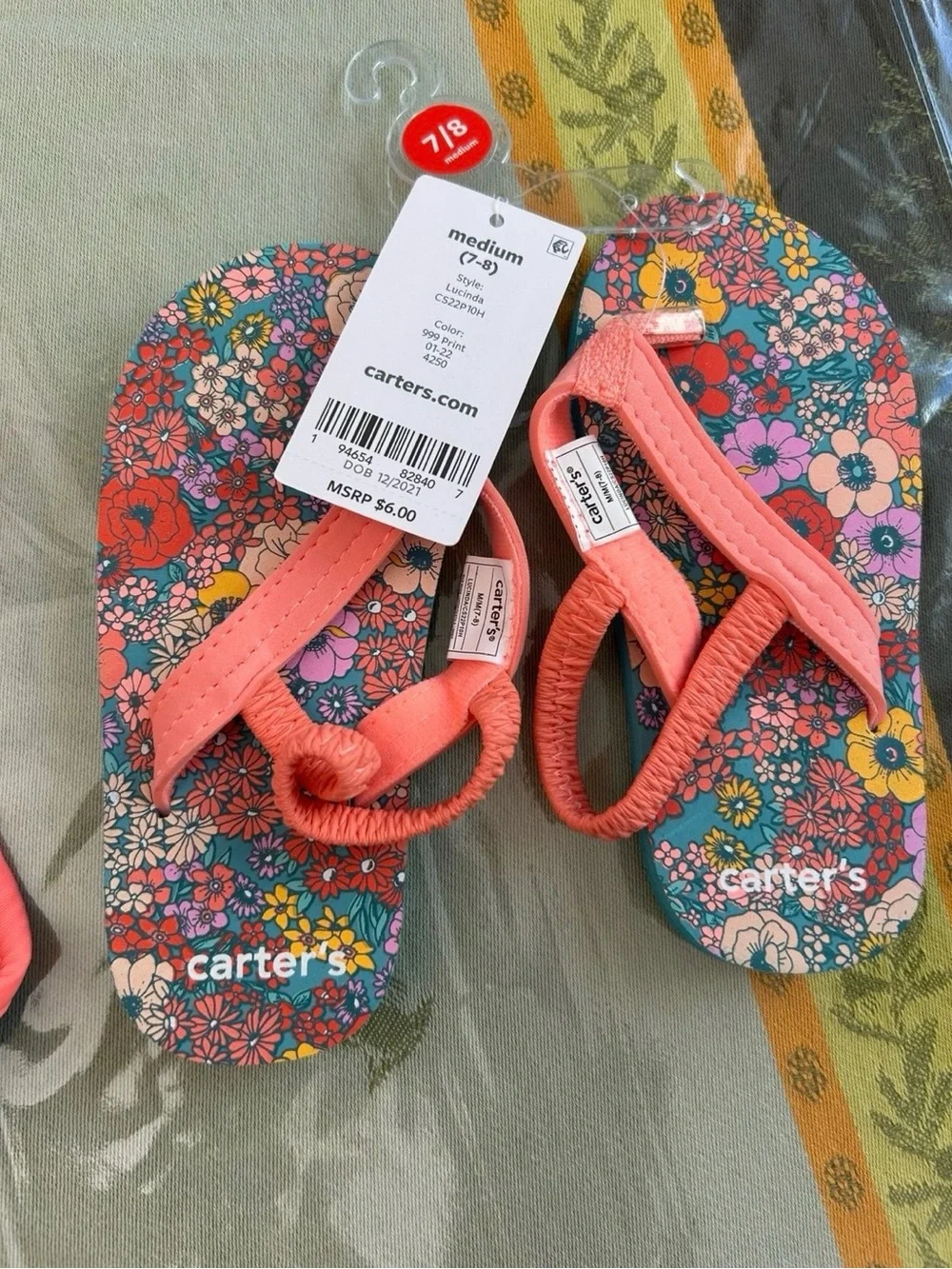 Disney Baby Gap Minnie Mouse Swimsuit NWT Size 4 + Carter’s Flip Flops Size 7-8